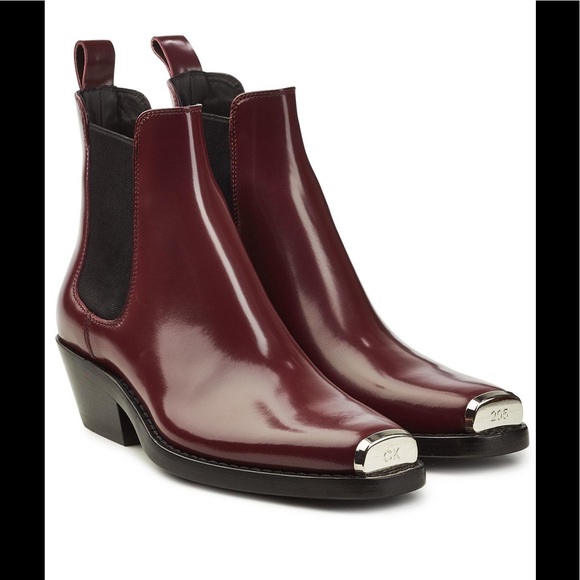 Calvin Klein Collection Shoes | Calvin Klein 205w39nyc Tex Boots. Size 37 USA 7 | Color: Brown/Red | Size: 7 | Pm-87118563's Closet